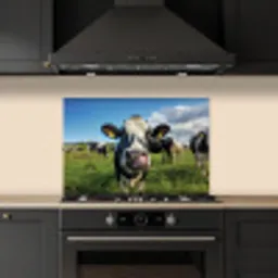 Koe - Tong - Weide keuken achterwand spatscherm klein -sfeer1
