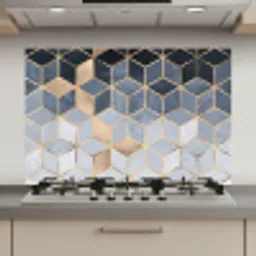 Kubus - Goud - Luxe - Patronen keuken achterwand spatscherm klein -3d_website