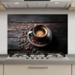 Kop - Koffie - Hout - Bonen keuken achterwand spatscherm klein -3d_website