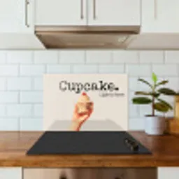 Cupcake - Zoet - Kers keuken achterwand spatscherm klein -sfeer2