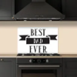 Papa - Quote - Beste papa keuken achterwand spatscherm klein -sfeer1