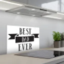 Papa - Quote - Beste papa keuken achterwand spatscherm klein -3d_schuin