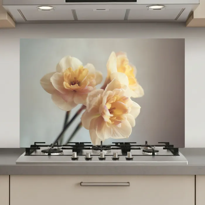 Narcissen - Geel - Bloemblaadjes keuken achterwand spatscherm klein -3d_website