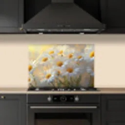 Madeliefjes - Wit - Zonlicht keuken achterwand spatscherm klein -sfeer1