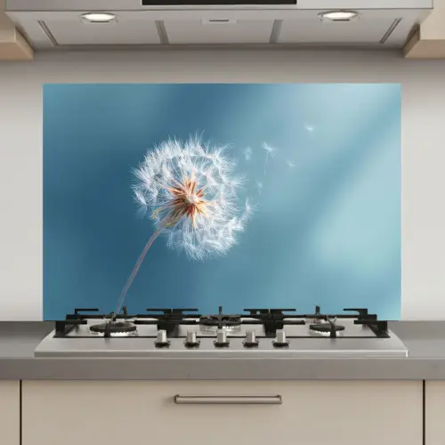 Paardenbloem - Wind - Blauw keuken achterwand spatscherm klein -3d_website