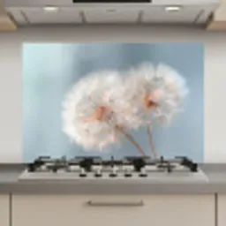 Paardenbloemen - Pluisjes - Wit keuken achterwand spatscherm klein -3d_website