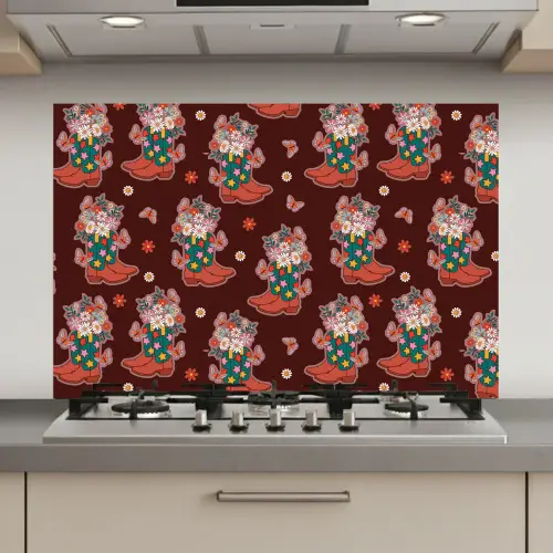 Donker - Cowboy - Laars - Patroon keuken achterwand spatscherm klein 900 -3d_website