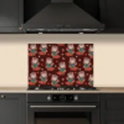 Donker - Cowboy - Laars - Patroon keuken achterwand spatscherm klein 900 -sfeer1
