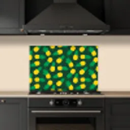Donkergroen - Ananas - Bladeren keuken achterwand spatscherm klein 900 -sfeer1