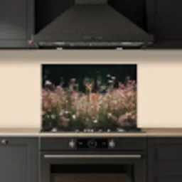 Hert - Wilde bloemen - Bos keuken achterwand spatscherm klein -sfeer1