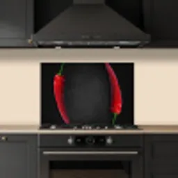 Dialoog van Pepers keuken achterwand spatscherm klein -sfeer1