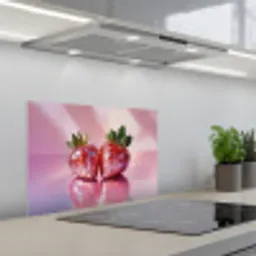 Disco - Fruit - Glitter - Strawberry keuken achterwand spatscherm klein -3d_schuin