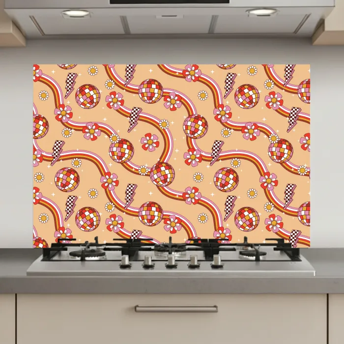 Disco - Patroon - Lijnen keuken achterwand spatscherm klein 900 -3d_website