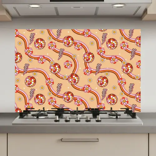 Disco - Patroon - Lijnen keuken achterwand spatscherm klein 900 -3d_website