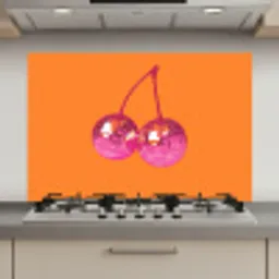 Discoballen - Kers - Spiegels - Roze keuken achterwand spatscherm klein -3d_website