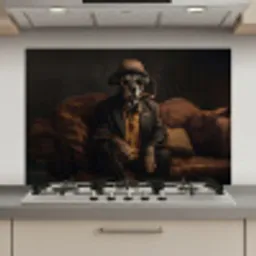 Hond - Sigaar - Hoed - Pak keuken achterwand spatscherm klein -3d_website