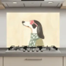 Hond - Zonnebril - Sjaal keuken achterwand spatscherm klein -3d_website