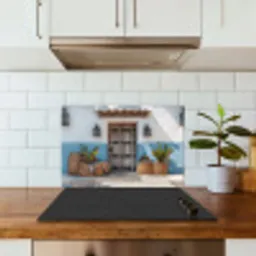 Deur - Manden - Planten keuken achterwand spatscherm klein -sfeer2