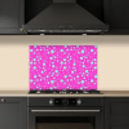 Stippen - Mint - Neon - Fuchsia keuken achterwand spatscherm klein 900 -sfeer1