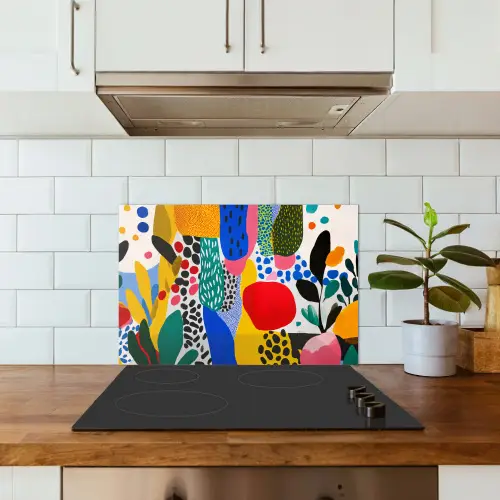 Stippen - Vormen - Modern - Kleuren keuken achterwand spatscherm klein -sfeer2