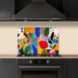 Stippen - Vormen - Modern - Kleuren keuken achterwand spatscherm klein -sfeer1