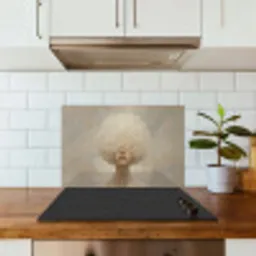 Dromerig - Beige - Paardenbloemzaadjes keuken achterwand spatscherm klein -sfeer2