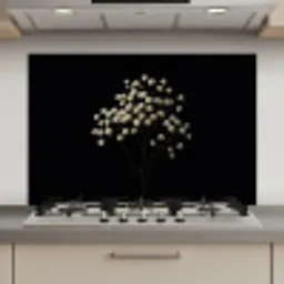 Gipskruid - Bloemetjes - Wit - Minimalistisch keuken achterwand spatscherm klein -3d_website