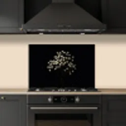 Gipskruid - Bloemetjes - Wit - Minimalistisch keuken achterwand spatscherm klein -sfeer1