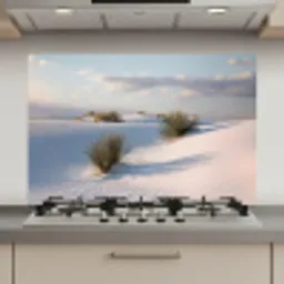 Duinen - Gras - Wolken - Beige keuken achterwand spatscherm klein -3d_website