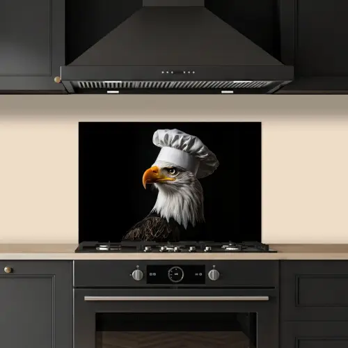Arend -Amerika - Koksmuts - Vogel - Stoer keuken achterwand spatscherm klein -sfeer1