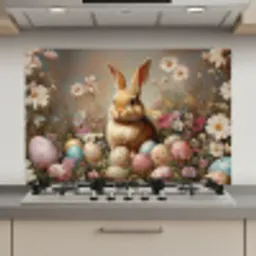 Paashaas - Lente - Paaseieren keuken achterwand spatscherm klein -3d_website