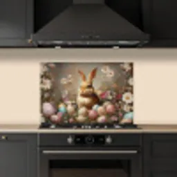 Paashaas - Lente - Paaseieren keuken achterwand spatscherm klein -sfeer1