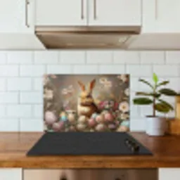 Paashaas - Lente - Paaseieren keuken achterwand spatscherm klein -sfeer2