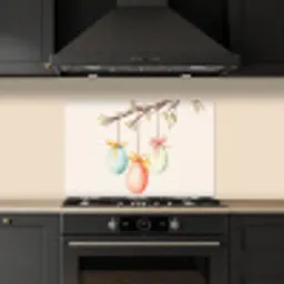 Paastak - Strikje - Eieren keuken achterwand spatscherm klein -sfeer1