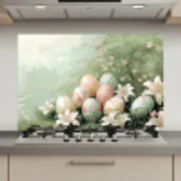Paaseieren - Pasteltinten - Bloemen keuken achterwand spatscherm klein -3d_website