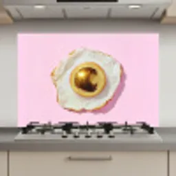 Ei - Disco - Ontbijt - Glitter keuken achterwand spatscherm klein -3d_website
