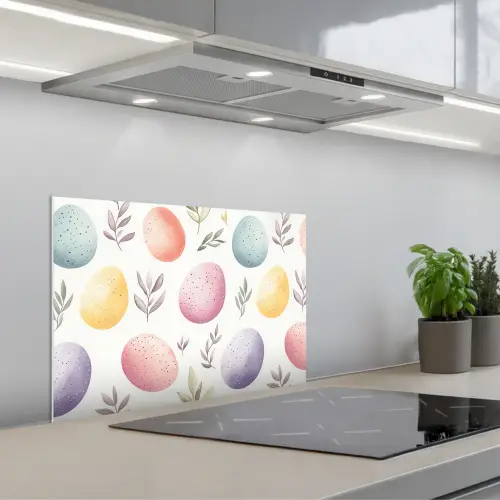 Eieren - Kleurrijk - Patroon keuken achterwand spatscherm klein -3d_schuin