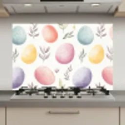 Eieren - Kleurrijk - Patroon keuken achterwand spatscherm klein -3d_website