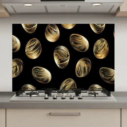 Eieren - Goud - Patroon keuken achterwand spatscherm klein -3d_website