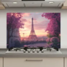 Eiffeltoren - Parijs - Roze keuken achterwand spatscherm klein -3d_website