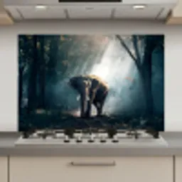 Olifant - Dieren - Licht - Bos - Natuur - Wilde dieren keuken achterwand spatscherm klein -3d_website