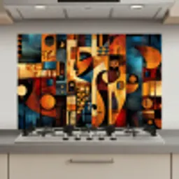 Figuren - Abstract - Symbolen keuken achterwand spatscherm klein -3d_website