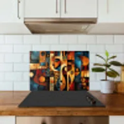 Figuren - Abstract - Symbolen keuken achterwand spatscherm klein -sfeer2