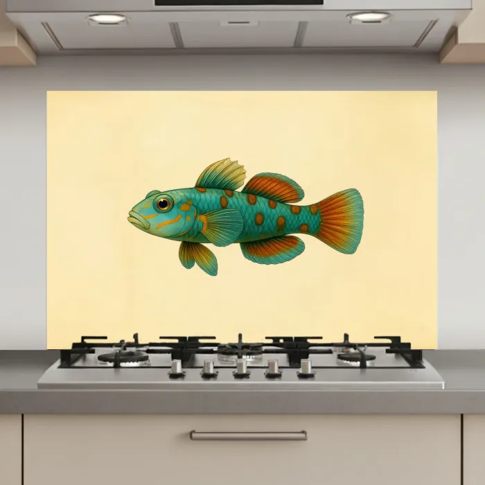 Vis - Blauw - Stippen - Schubben keuken achterwand spatscherm klein -3d_website