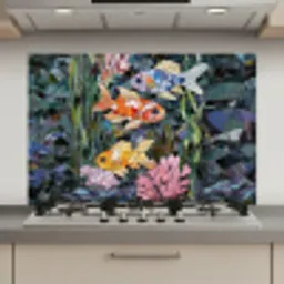 Vissen - Koraal - Zee - Mozaïek keuken achterwand spatscherm klein -3d_website