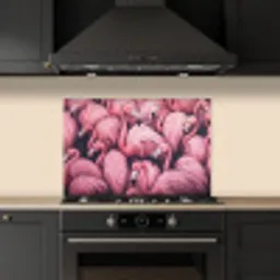 Flamingo - Roze - Dieren keuken achterwand spatscherm klein -sfeer1