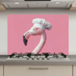 Flamingo - Roze - Koksmuts - Vogel keuken achterwand spatscherm klein -3d_website