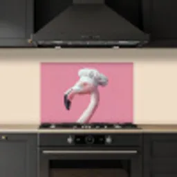 Flamingo - Roze - Koksmuts - Vogel keuken achterwand spatscherm klein -sfeer1