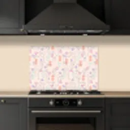 Flamingo - Toekan - Tropisch - Patroon keuken achterwand spatscherm klein 900 -sfeer1