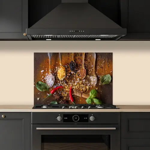 Smaakexplosie in Lepels keuken achterwand spatscherm klein -sfeer1